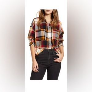 BP Plaid Boyfriend Shirt